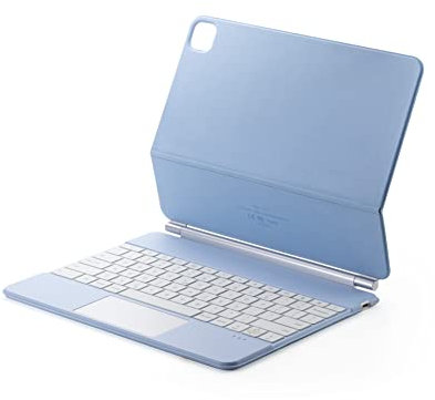 SSLQYLEE Smart Magic Keyboard pour iPad Air 5 10,9 pouces Housse de clavier (Couleur : bleu ciel, Taille : Pro 11)