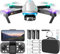 S98 Drohne mit Kamera 720P, Buntes Atemlicht Drohne für Kinder Anfänger FPV RC Quadrocopter mit 3 Batterien Hindernisvermeidung Auto-Hover 3D-Flips Trajektorienflug Geschenk für Jungen Mädchen