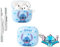 Folaxshoo Kompatibel mit AirPods 4 Generation Cute Cartoon Funny Case Cover mit Reiniger Kit (Blue Stitch)