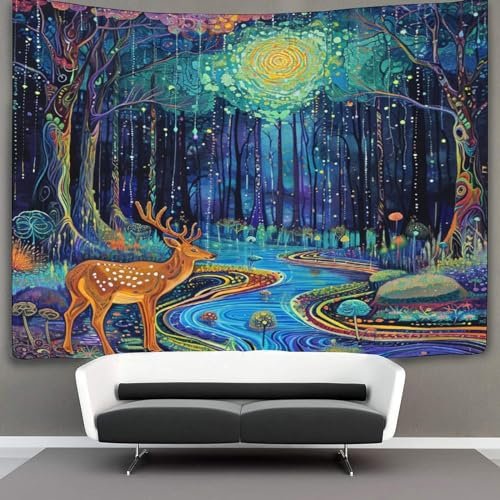 NXYDEPPEV 3D Druck Jungle Animals Wandteppiche Poster Ornament Wandbehang Wandteppich Raumteiler Vorhang Für Wohnzimmer Dekor,Schlafzimmer Tapisseries 70cmx100cm