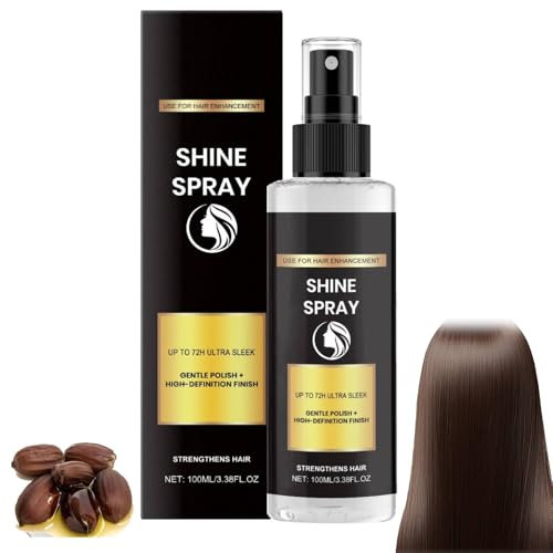 Hair Enhancement Shine Spray, Lamellar Spray Gloss Ultra Shine Lasting Brilliance,Glanzspray für Schwarze Haare, Haarstyling Produkte, Haar Glanzspray,für All Haare Types (100ml, 1PC)