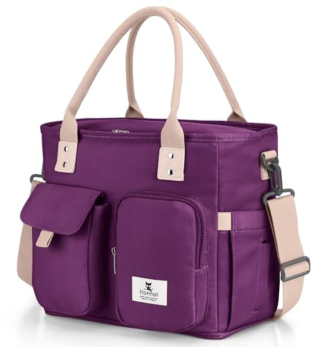 Hafmall Bolsa Térmica Almuerzo Mujer 18L, Violeta