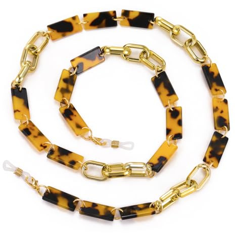 Dreamtimes Acrylique Eyeglass Chain Réglable léger Eyewear Retainer pour les femmes hommes couleur variété Sunglass Chain