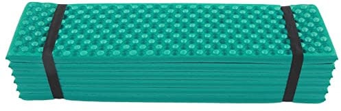 Mattress, Double Egg Crate Sleeping Pad Memory Foam Mattress Topper Topper Memory Foam for Outdoor Camping (Dark Green)