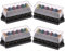 MAGICLULU 4Pièces Boîte à Fusibles Voies Tableau Électrique pour Camion Installation Facile et Identification Rapide des Fusibles Accessoire pour Personnaliser Votre