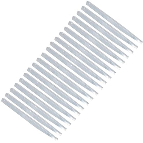 Galvanised Log Roll Pin 450mm Wooden Border Edging Garden Lawn Yard 20PK