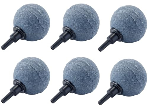 Orivin Lot De 6 Diffuseurs D'air Pour Aquarium, Pierre À Bulles D'oxygène, Pour Bassins Et Aquariums