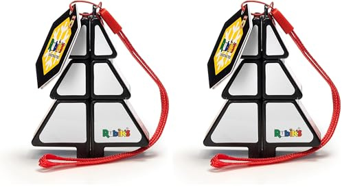 Rubik's Cube Sapin DE Noel - Jeu Casse-Tête Adulte Et Enfant Mini Puzzle Porte-Clés Sapin Format 1x2x3 Thème Noel - Décoration Arbre Noel - Résolution De Problème - Jouet Enfant 8 Ans Et +