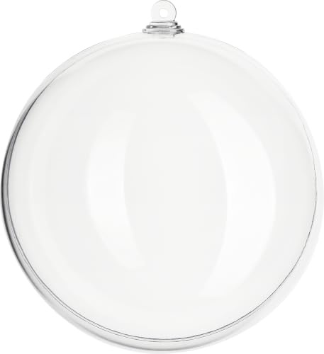Acrylkugel ohne Bohrung 29cm 2-teilig Deko Kunststoffkugel transparent Bastelkugel Kugel für Innen und Außen