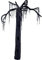 Boland 72032 Dekoration Baum der Tod, schwarz, 195 cm