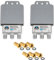 2X DiseqC Schalter Switch 2/1 mit Wetterschutzgehäuse HB-DIGITAL 2X SAT LNB 1 x Teilnehmer/Receiver für Full HDTV 3D 4K UHD + 6 x Vergoldete F-Stecker Vergoldet