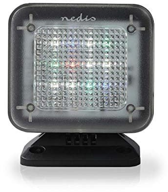 NEDIS TV Simulator Home Security Light with Flashing LED - Deter Intruders - Timer & Dusk Sensor - Low Energy USB Powered