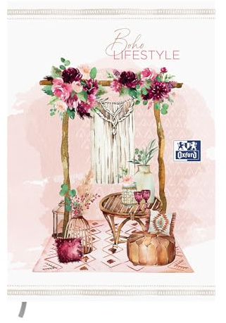 Oxford Boho Chic Schülerkalender, 2019-2020, 1 Tag Seite, 352 Seiten, 12 x 18 cm, Elefant