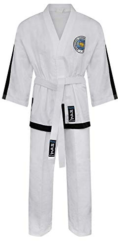 Playwell Martial Arts Elite Ultra Light ITF Taekwondo Masters Fighter Suit (190cm)