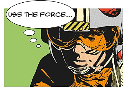 Komar Wandbild | Star Wars Classic Comic Quote Luke | Kinderzimmer, Jugendzimmer, Dekoration, Kunstdruck | ohne Rahmen | WB118-70x50 | Größe: 70 x 50 cm (Breite x Höhe)