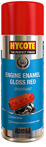 Hycote XUK998 Engine Enamel Red Spray Paint 400ml X 6