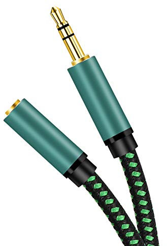 Audio Extension Cable 10m/30Ft,Audio Auxiliary Stereo Extension Audio Cable 3.5mm Stereo Jack Male to Female, Stereo Jack Cord for Phones, Headphones, Tablets, PCs, MP3 Players and More/