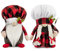 D-FantiX Weihnachts-Koch-Wichtel, 2er-Set Handgefertigte Tomte Schwedische Wichtel Skandinavische Figuren Plüsch-Elf Puppen Weihnachtsdekorationen für Zuhause Küche Geschenk