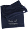 Herz & Heim® Handtuch Bester Opa mit Namen Bestickung, Blau, 100% Baumwolle, 500g/m² 30 x 50 cm