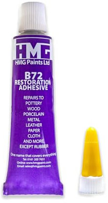 HMG B72 Restoration Adhesive 14ml – Reversible Solvent-Soluble Glue for Preserving & Repairing Pottery, Fossils, and Delicate Artefacts