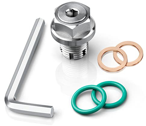 DEEFILL Ölablassschraube, M12,1–1,75 x 15 mm, Übergröße, Huckepack-Ölablassschraube, Edelstahl, selbstschneidende Ölwannen-Gewinde-Reparatur-Set