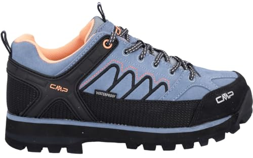 CMP Women's Moon Low WMN Trekking Shoe WP, Azure, 8.5 UK Light Blue