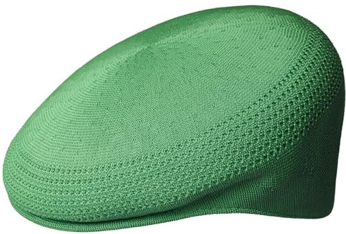 Kangol Tropic Ventair Flatcap 504 Schiebermütze Schirmmütze Herrencap Sommercap Damencap Pepe Damen/Herren - mit Schirm Frühling-Sommer - M (56-57 cm) grün