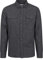 Mountain Warehouse Trace Mens Flannel Long Sleeve Shirt - Lightweight & Breathable Casual Checks Shirt in 100% Cotton with Buttoned Front Pockets - for Travel & Walking Dark Grey XXS