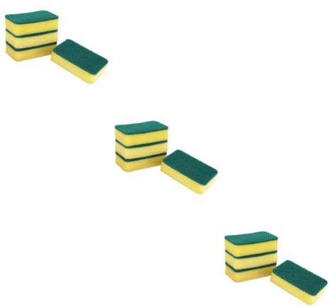 Gatuida 36piezas Esponjas De Limpieza De Alta Densidad Unidades para Cocina y Baño Esponjas Dobles Efecto Absorbentes y Delicadas Limpieza Eficaz De Utensilios