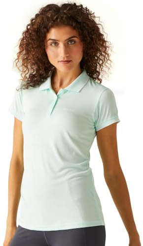 Regatta Womens Remex Ii Active Polo Shirt, Bleached Aqua Solid, 8 UK
