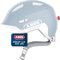 ABUS Kinderhelm Smiley 3.0 ACE LED - Fahrradhelm mit Licht - Tiefe Passform & Platz für einen Zopf - für Mädchen und Jungs - Pure Aqua, Größe S