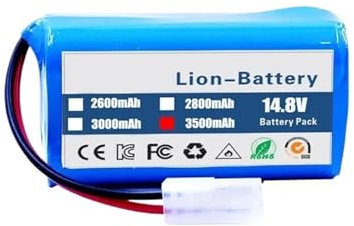 PYQMZTRV 14,8 V 3500 mAh Li-Ion Akku, kompatibel mit Xiaomi G1 MI Vacuum Mop Essential MJSTG1 Staubsaugerzubehör(Color:)