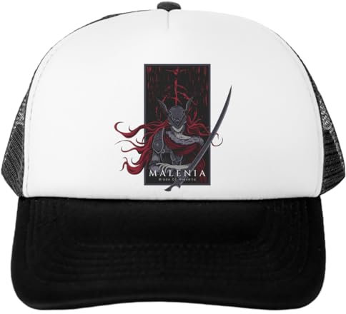 Udaytee Malenia Blade of Miquella Verstellbare Weiße Unisex-Baseballkappe