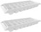 Silikon Eiswürfelform Mini stapelbar, Eiswürfel für den Gefrierschrank, 2 Stück, 16 Würfel pro Tablett für Cocktail, Whisky, Schokolade 4 Kugel Eiswürfelform (White, One Size)
