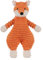 Apricot Lamb Orange Cord Fuchs Weiche Sicherheitsdecke Schmusetuch für Babys, Plüsch Schnuffeltuch, Beruhigungstuch für Baby Jungen und Mädchen, 26 cm