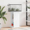 IKAYAA Aquarium Unterschrank Weiß, Aquariumständer für Aquarien, Aquarienschrank, Aquarium Tisch Holzwerkstoff 60,5x36x72,5 cm