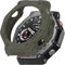 Rugged Armor Case para Amazfit T-Rex 3, funda protectora de pantalla de silicona suave a prueba de golpes para Amazfit T-Rex 3 Outdoor Smartwatch (verde)