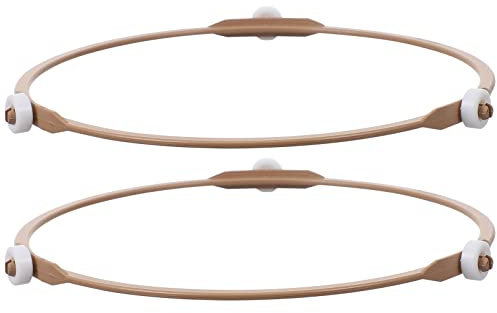 HOLIDYOYO 2piezas Soporte Giratorio Para Microondas Aro De Accesorios Para Bandejas De Resistente Altas y Corrosión