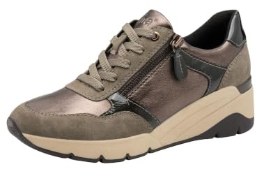 Jana Damen Wedge Sneaker mit Reißverschluss Vegan