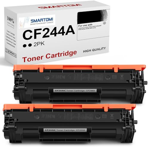SMARTOMI 44A CF244A Kompatible Tonerkartuschen für HP CF244A 44A Toner für Laserjet Pro M15w M15a MFP M28w MFP M28a Drucker (2 Schwarz)