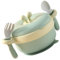 PEPLAYTAL Tazón De Acero Inoxidable Ventosa Para Bebés Tazón Aislante y Termo Para Comida Infantil Para Mantener La Calidez Alimentos Pasto