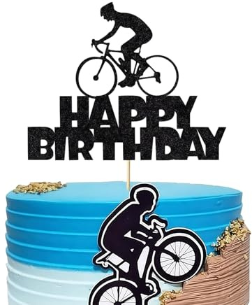 Bubaxuce Schwarze Blitz Geburtstagskuchen Topper Geburtstagsfeier Kuchen Dekoration Sport Motiv Kuchen Topper