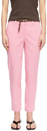 Comma Damen Hose – Tapered Leg, Ankle, Mid Rise, Gürtelschlaufen