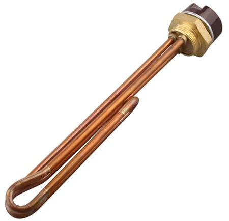 Résistance pour chauffe-eau Thermoplongeur pliable en cuivre de Type U, 220V, contrôle la température, DN32, 280mm, 8mm, 1200W-3000W(Fold Back 220V 2000W)