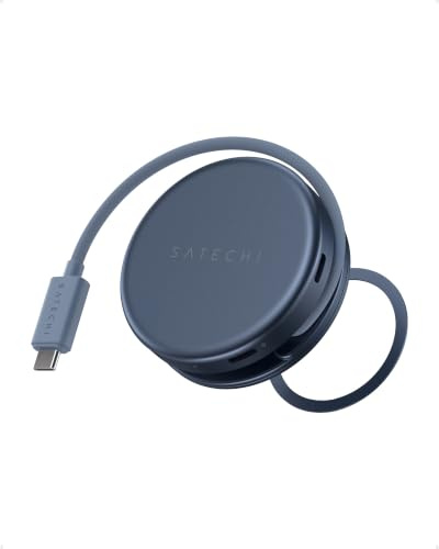 SATECHI USB-C Hub OntheGo™ 5-in-1, HDMI 4K@60 Hz, Indigo | PD 60 W, SD-Kartenleser, USB-A und USB-C mit 5 Gbit/s, magnetische Halterung für MacBook und iPad