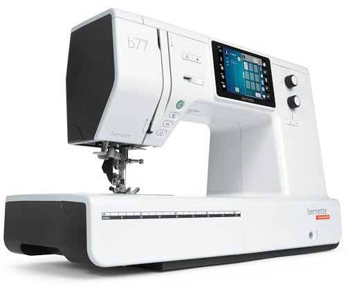 Bernette B77 Computernähmaschine, Farb-Touchscreen und doppelter Transport, mit 500 Nähstichen