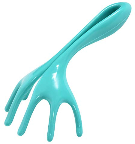 BioSwiss Head Massager, Handheld Scalp and Temple Tingler and Scratcher, Relaxing Hair and Head Stimulation Tool