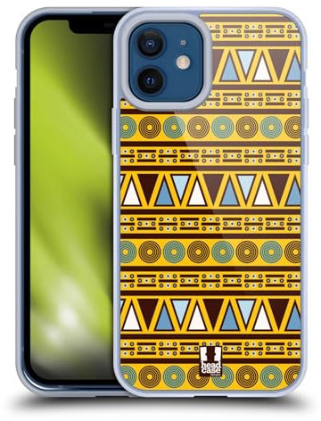 Head Case Designs Kultur Afrikanische Muster Serie 2 Soft Gel Handyhülle Hülle kompatibel mit Apple iPhone 12 / iPhone 12 Pro
