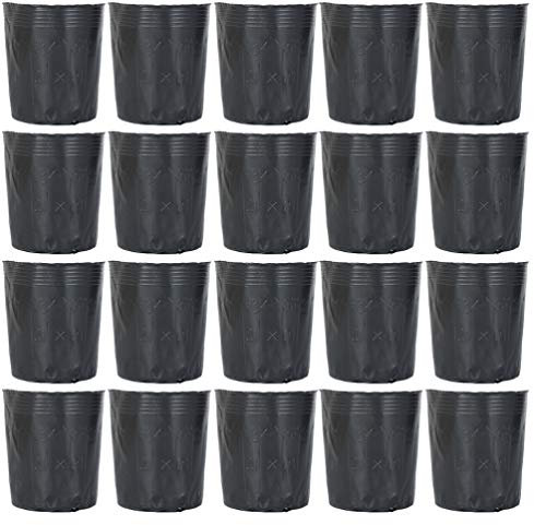 Cabilock 300 Pcs Pépinière De Plantes Pots en Plastique Dégradable Pot De Démarrage Jardin Fleur Nutrition Pot Jardin Outil pour Succulentes Boutures Semis 15X15 Cm