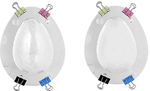 kushuang Ostereier Gießformen Ei,Schokoladen-Gussform Osterei,Ostereier Schokolade Kuchen Form Fondant Backen Zucker Handwerk Dekor Schimmel Ostern Backform Ostern Deko Osterdekorationen 2PC
